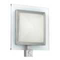 EGLO 88163 - Aplică de exterior PALI cu senzor, 1xE27/15W + LED/1,28W IP44