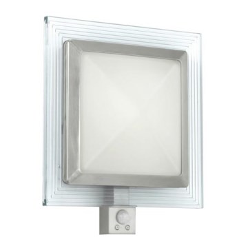 EGLO 88163 - Aplică de exterior PALI cu senzor, 1xE27/15W + LED/1,28W IP44