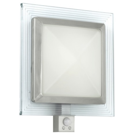 EGLO 88163 - Corp de iluminat perete cu senzor PALI 1xE27/15W + 1xLED/1,28W alb