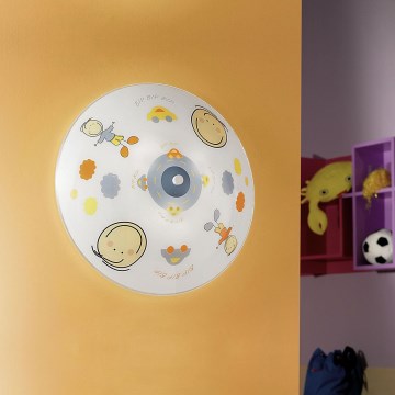 EGLO 88972 - Plafonieră de tavan pentru copii JUNIOR 2, multicoloră, 2xE27/60W