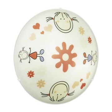 EGLO 88973 - Plafonieră pentru copii JUNIOR 2, 2xE27/60W, multicoloră
