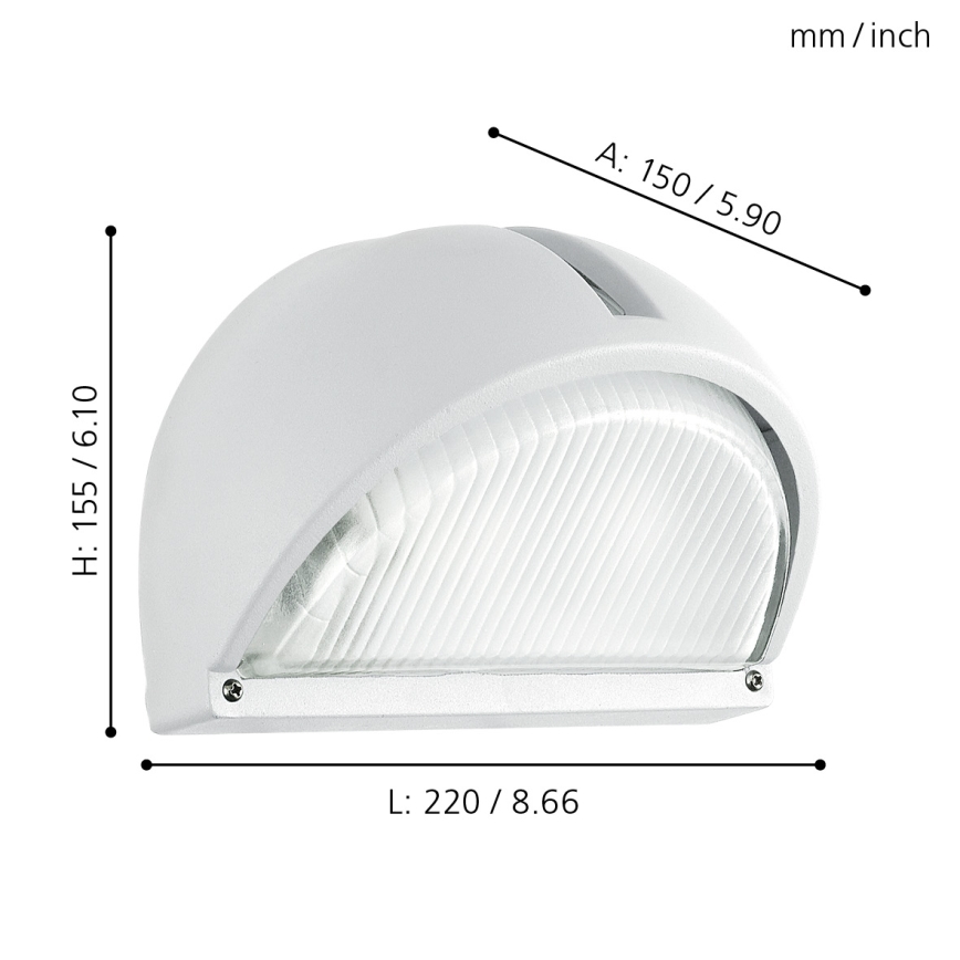 Eglo - Corp de iluminat perete exterior 1xE27/60W 