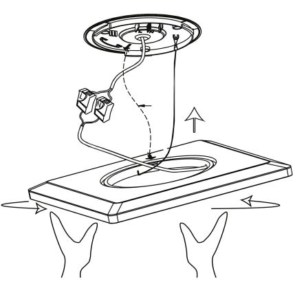 Eglo 900093 - Plafonieră LEDRGBW reglabilă ROVITO-ZLED/14,6W/230V, neagră