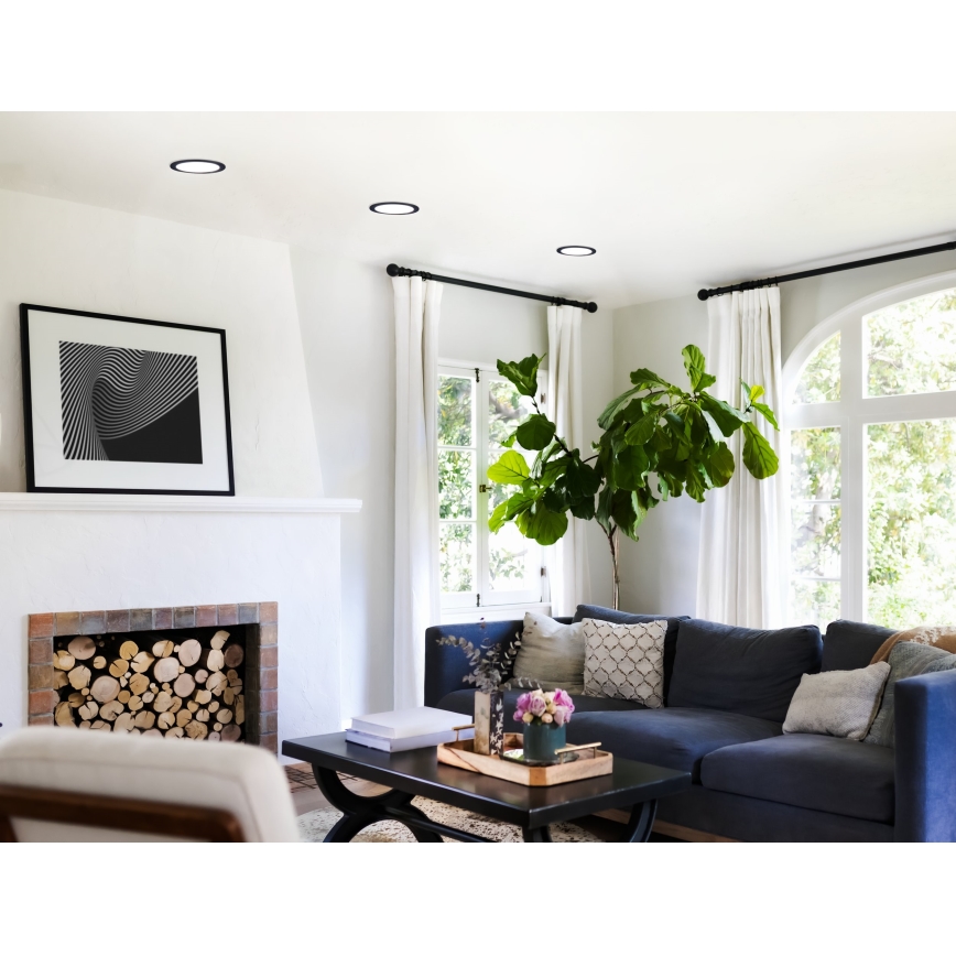 Eglo - Spot LED încastrat reglabil pentru baie, 10,5 W, 230 V, 2700–6500 K, IP44, ZigBee, Ø 16,5 cm