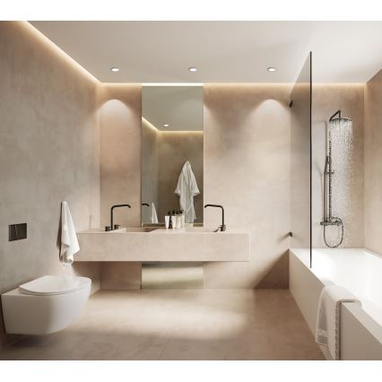 Eglo - Corp de iluminat LED încastrat pentru baie, dimmabil, 5,4 W, 230 V, IP44, ZigBee, Ø 12 cm