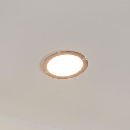 Eglo - Plafonieră încastrată LED dimabilă pentru baie, 10,5W/230V, IP44, ZigBee, Ø 16,5 cm