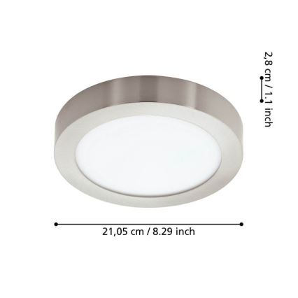 Eglo - Plafonieră LED dimabilă pentru baie LED/16,5W/230V IP44 ZigBee Ø 21 cm
