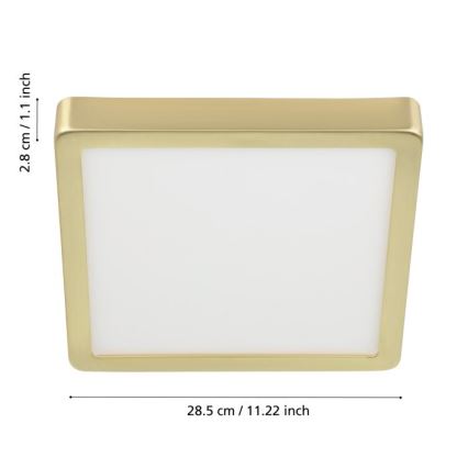 Eglo - Plafonieră LED/20,5W/230V 28,5x28,5 cm