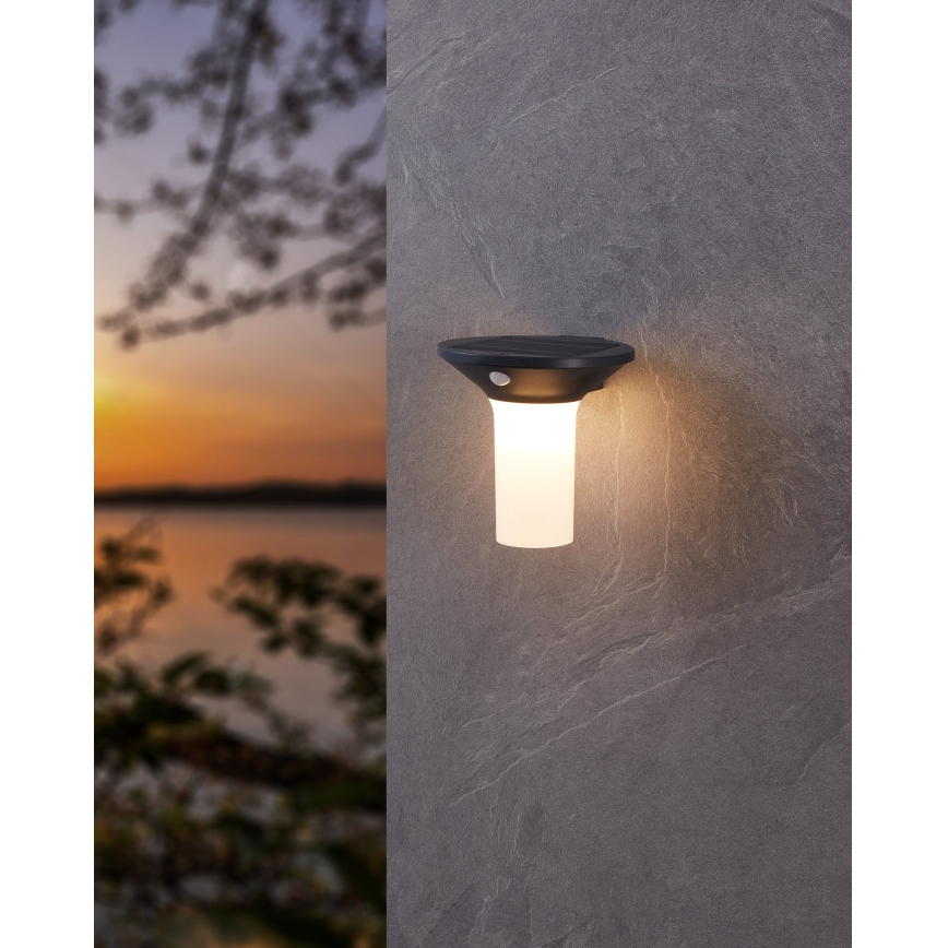 Eglo - Lampă solară LED de exterior cu senzor 6xLED/0,03W/3,7V IP44