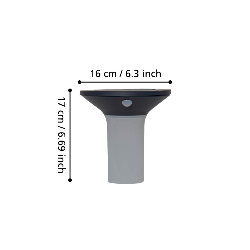 Eglo - Lampă solară LED de exterior cu senzor 6xLED/0,03W/3,7V IP44