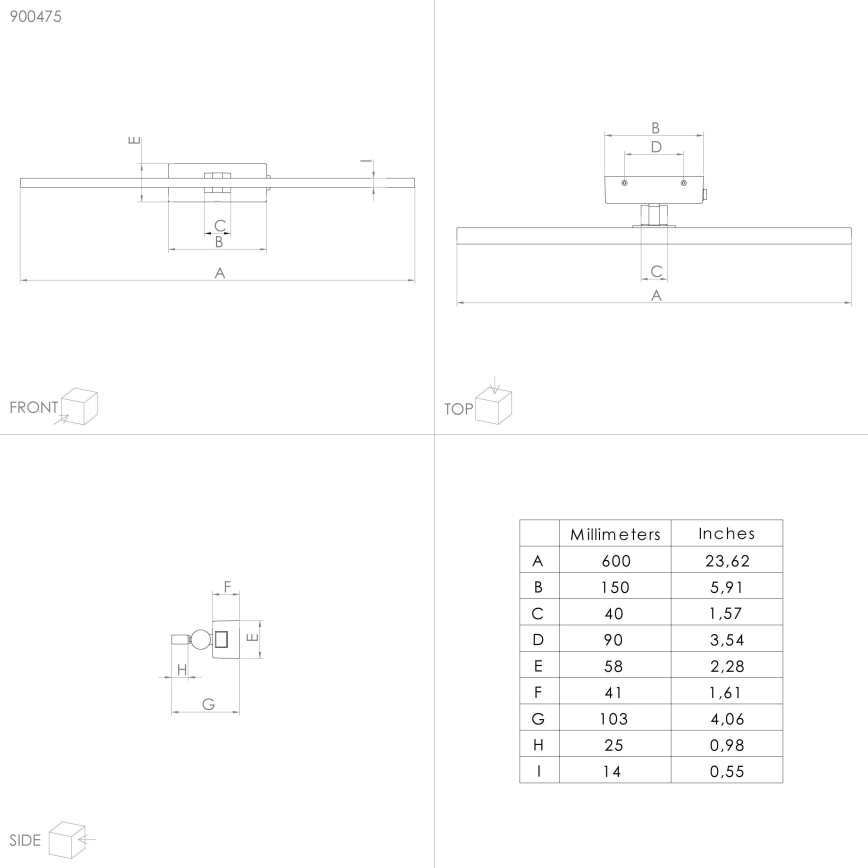 Eglo - Iluminat LED pentru baie, oglindă LED/5W/230V IP44 negru