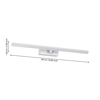 Eglo - Iluminat LED pentru baie, oglindă LED/5W/230V IP44 alb