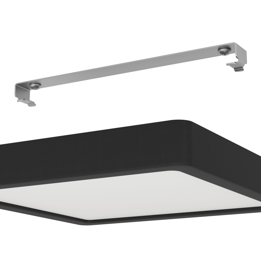 Eglo - Plafonieră LED dimmabilă 17W/230V, neagră, 21 x 21 cm