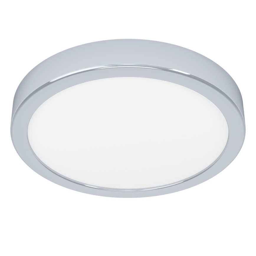 Eglo - Plafonieră LED pentru baie, 17 W, 230 V, IP44, crom lucios, Ø 21 cm