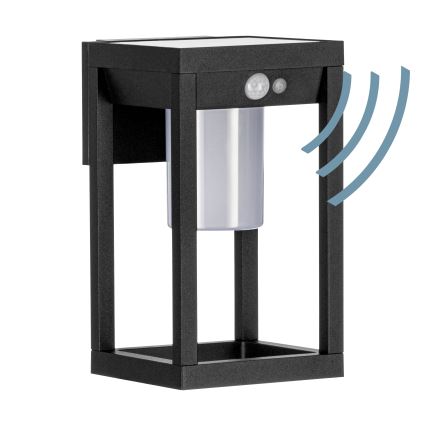 Eglo - Lampă solară de perete cu LED și senzor LED/3,7W/3,7V 2000 mAh IP44