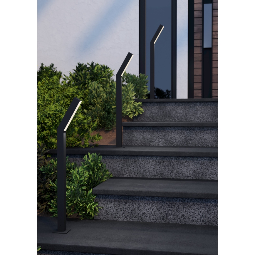 Eglo - Lampă LED de exterior, 2 x LED, 4,5 W, 230 V, IP44, neagră