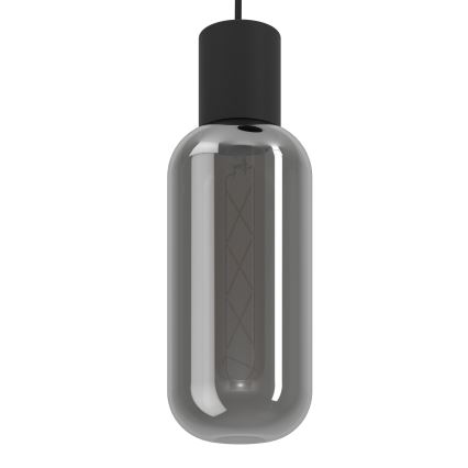 Eglo - Lustră suspendată pe cablu 3xE27/4W/230V negru/fumuriu