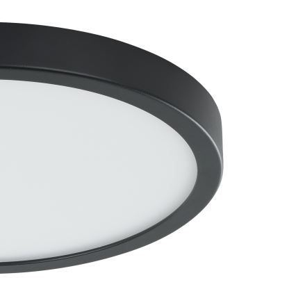 Eglo - Plafonieră LED cu senzor, 20,5 W, 230 V, 3000 K, negru, Ø 28,5 cm