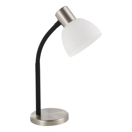 Eglo - Lampă de masă 1xE14/25W/230V negru/crom mat