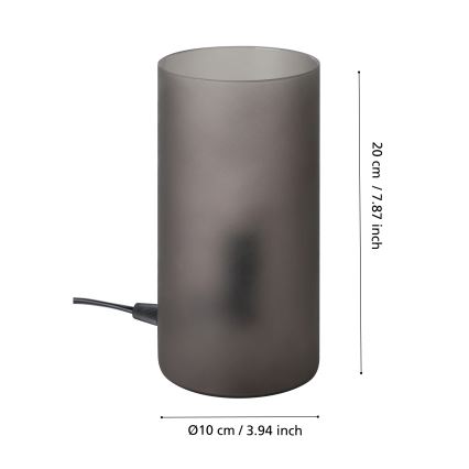 Eglo - Lampă de masă 1xE14/60W/230V neagră