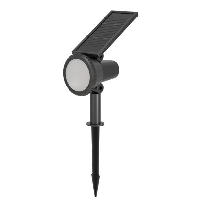 Eglo - Lampă solară LED RGBW dimmabilă LED/3W/4,5V IP44 neagră + telecomandă