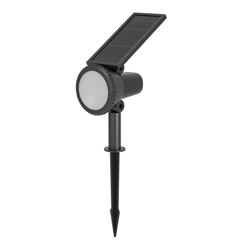 Eglo - Lampă solară LED RGBW dimmabilă LED/3W/4,5V IP44 neagră + telecomandă