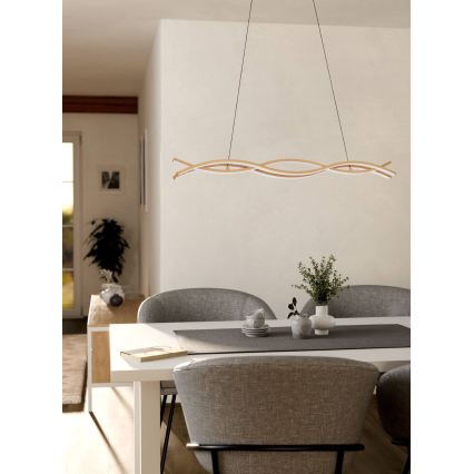 Eglo - Lustra LED pe cablu LED/35W/230V bej