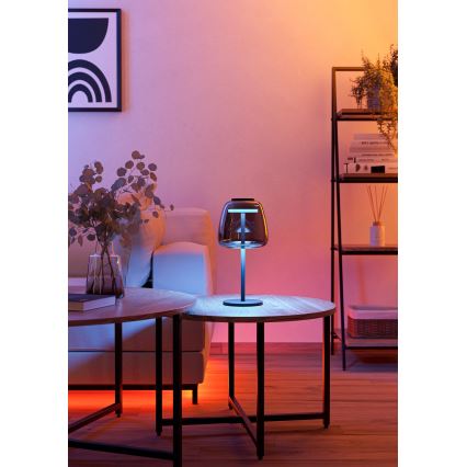 Eglo - Lampă de masă LED RGBW reglabilă LED/7,7W/230V 2700-6500K fumurie