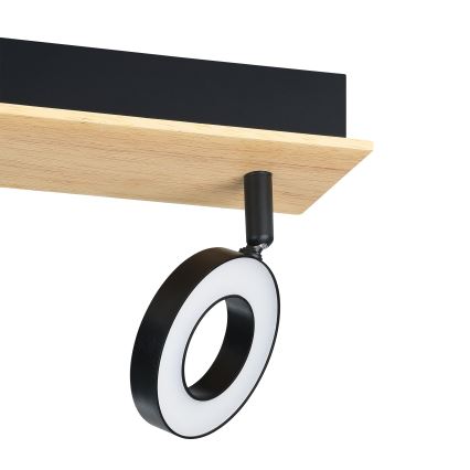 Spot LED Eglo 2xLED/4,2W/230V negru/maro