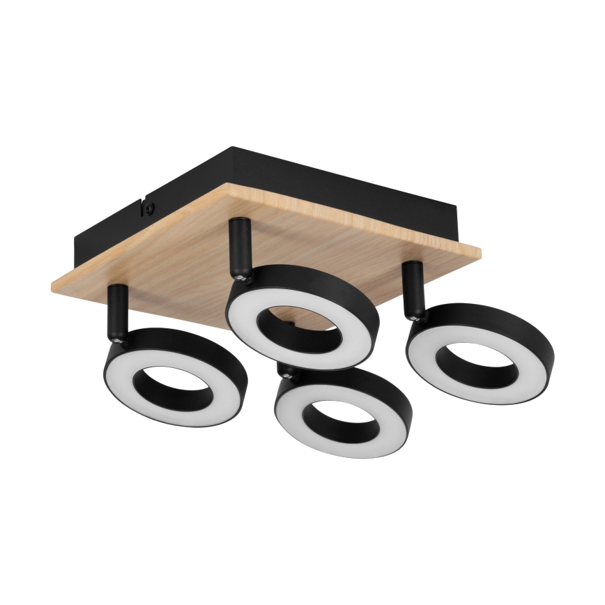 Eglo - Spot LED 4xLED/4,2W/230V, negru/maro