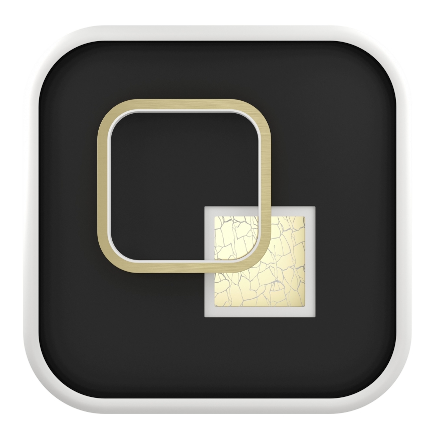 Eglo - Plafonieră LED/16,2W/230V + LED/9,2W 38x38 cm negru/auriu