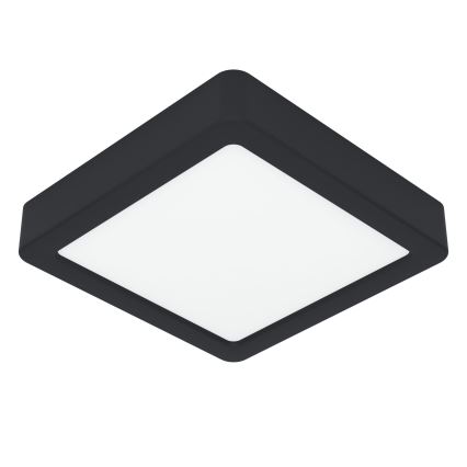 Eglo - Plafonieră LED, 7W, 230V, 2700/4000/6500K, 15 x 15 cm, negru