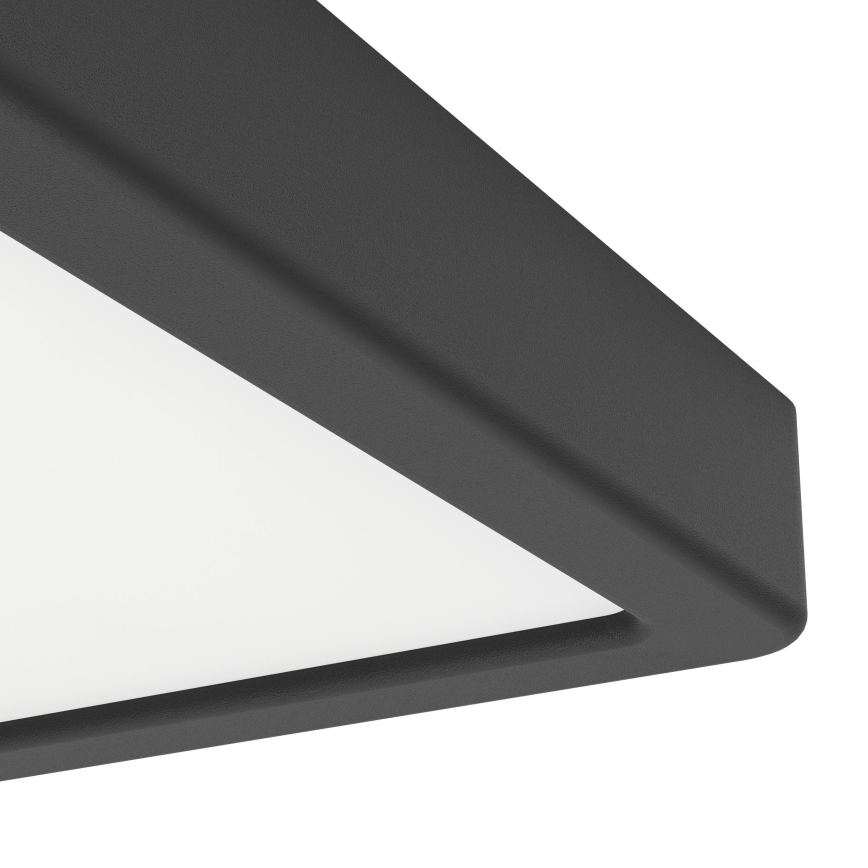 Eglo - Plafonieră LED, 7W, 230V, 2700/4000/6500K, 15 x 15 cm, negru