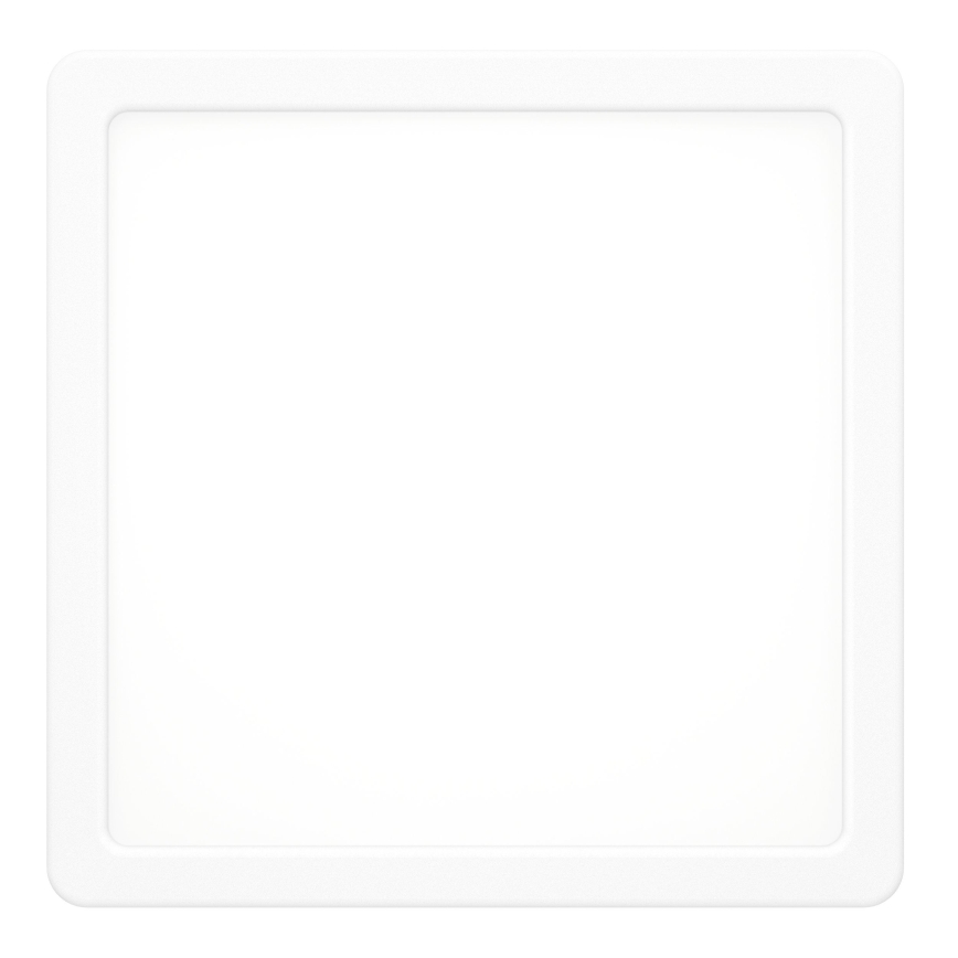 Plafonieră LED Eglo, 10,5 W, 230 V, 2700/4000/6500 K, 22 x 22 cm, albă