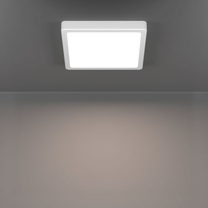 Plafonieră LED Eglo, 10,5 W, 230 V, 2700/4000/6500 K, 22 x 22 cm, albă