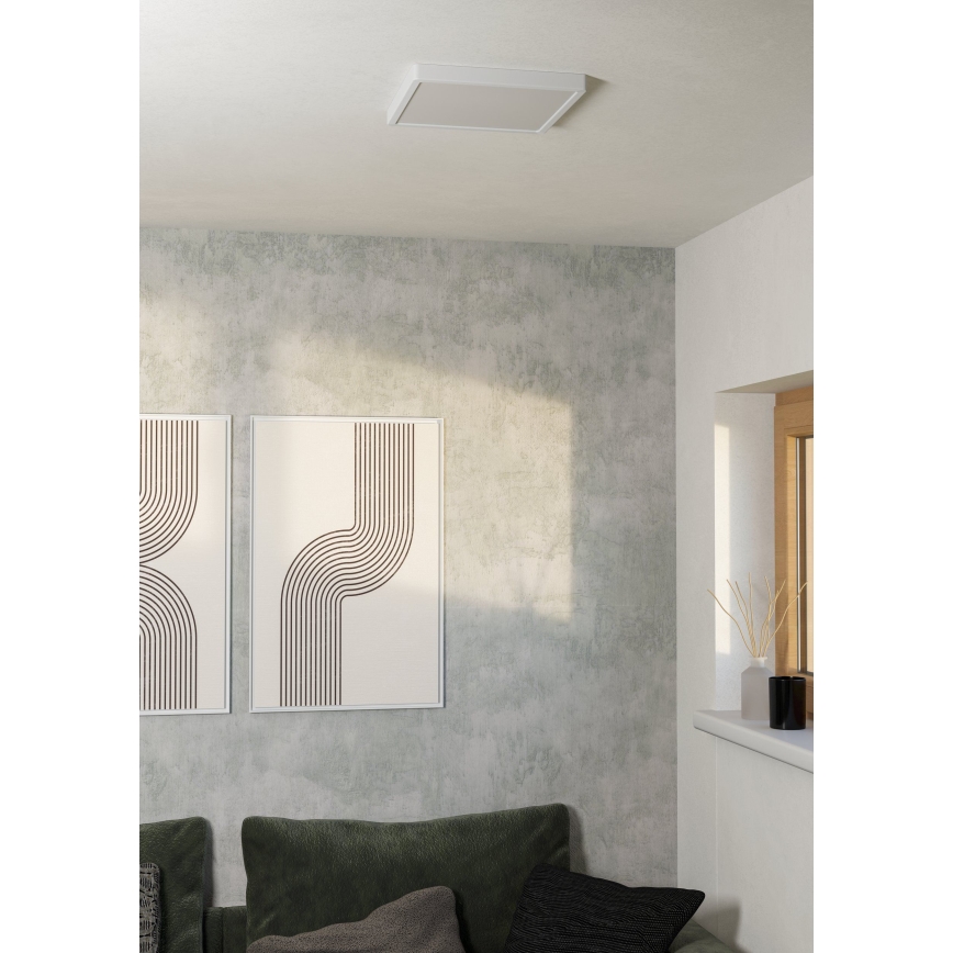 Eglo - Plafonieră LED 13W/230V 2700/4000/6500K 29x29 cm albă
