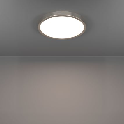 Eglo - Plafonieră LED, 14,2W, 230V, 2700/4000/6500K, Ø 27,8 cm, crom mat