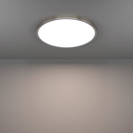Eglo - Plafonieră LED 17 W, 230 V, temperatură de culoare selectabilă 2700/4000/6500 K, Ø 38,9 cm, crom mat