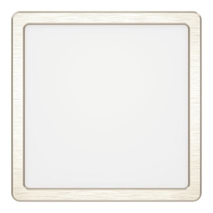 Eglo - Plafonieră LED 10,5 W, 230 V, 2700/4000/6500 K, 22 x 22 cm, crom mat