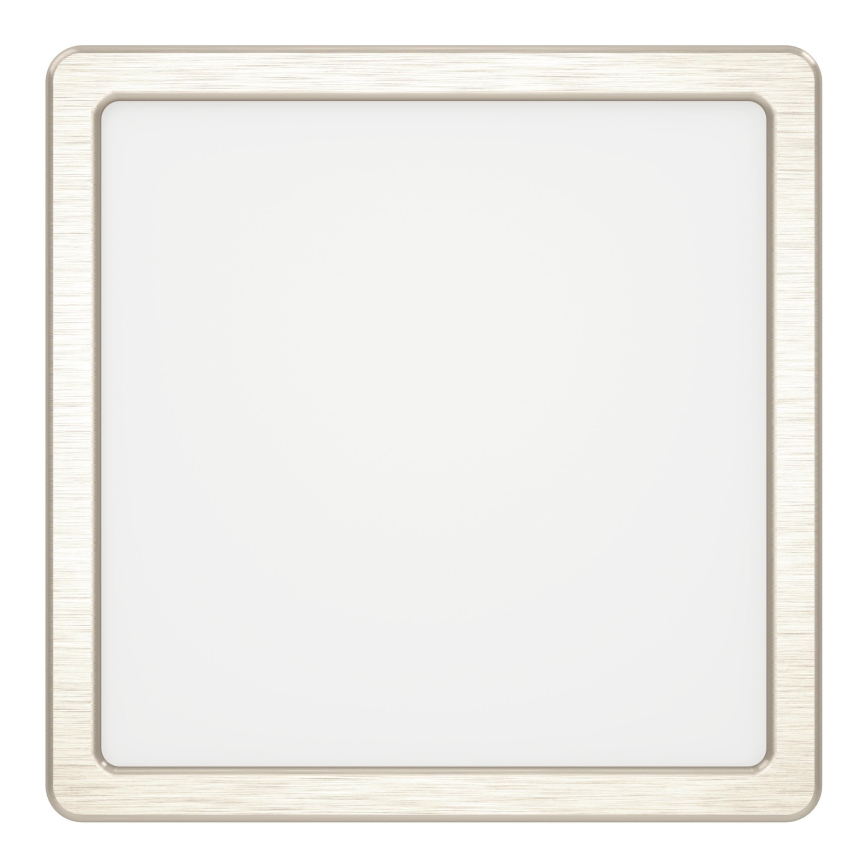 Eglo - Plafonieră LED 10,5 W, 230 V, 2700/4000/6500 K, 22 x 22 cm, crom mat