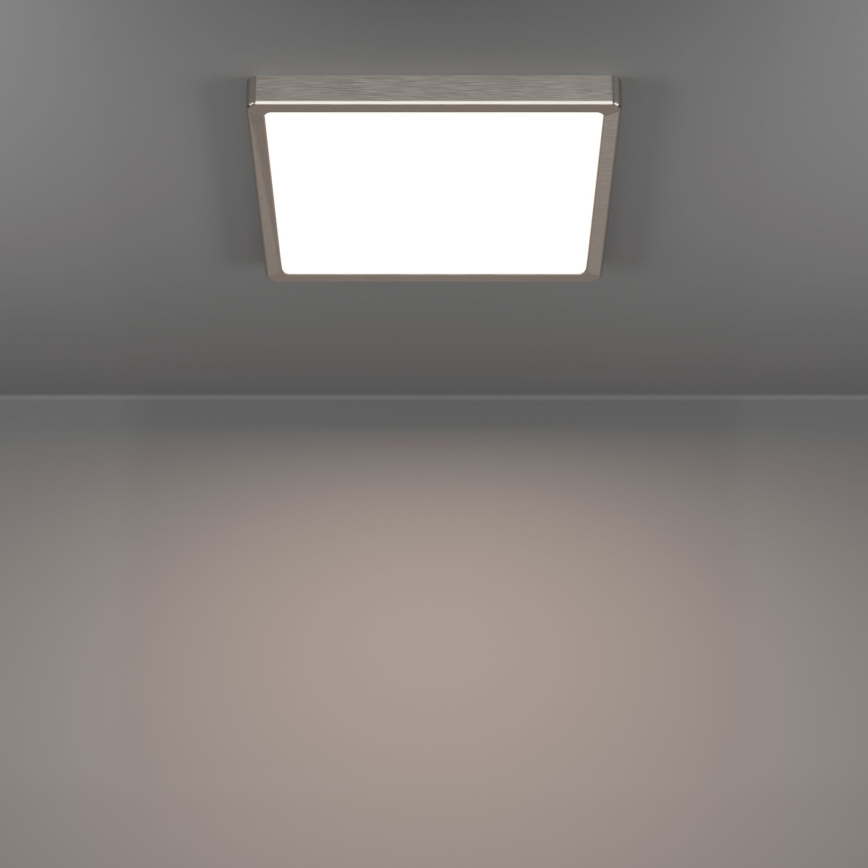 Eglo Plafonieră LED, 13W, 230V, 2700/4000/6500K, 29x29 cm, crom mat