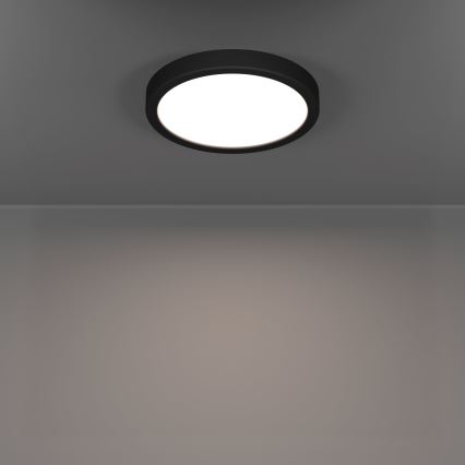 Eglo - Plafonieră LED pentru baie, 11,5W/230V, 2700/4000/6500K, Ø 21,1 cm, IP44, negru