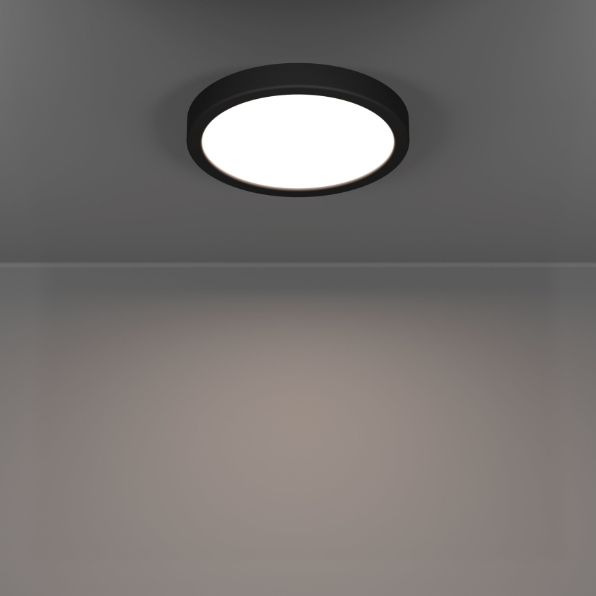 Eglo - Plafonieră LED pentru baie, 11,5W/230V, 2700/4000/6500K, Ø 21,1 cm, IP44, negru