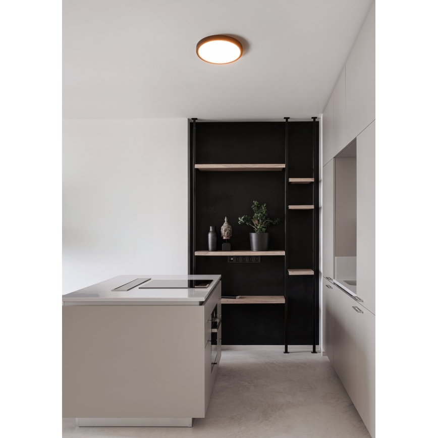 Eglo - Plafonieră LED pentru baie, 14,2W, 230V, 2700/4000/6500K, Ø 27,8 cm, IP44, negru