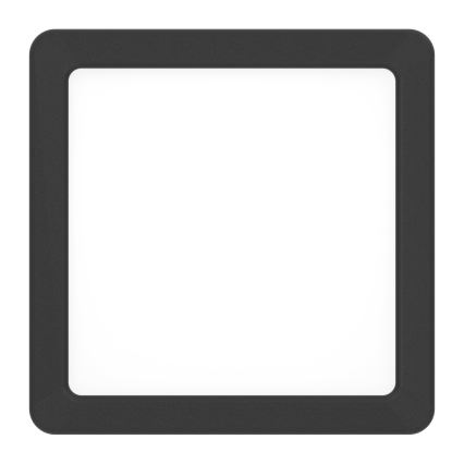 Eglo - Plafonieră LED pentru baie, 7W, 230V, 2700/4000/6500K, 15x15 cm, IP44, negru