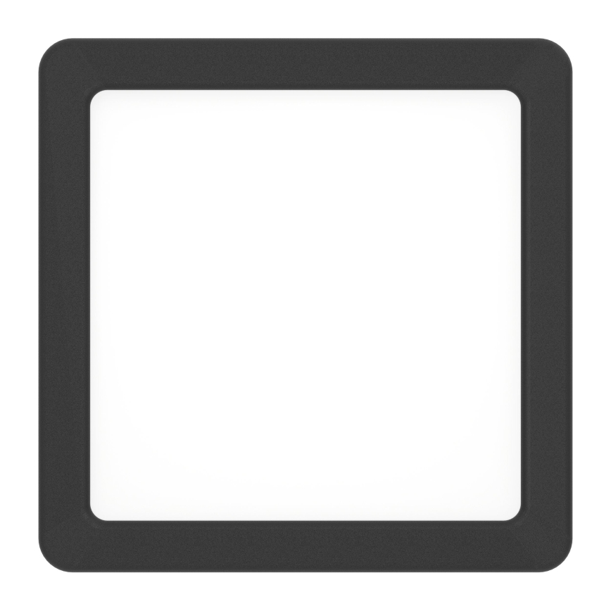 Eglo - Plafonieră LED pentru baie, 7W, 230V, 2700/4000/6500K, 15x15 cm, IP44, negru