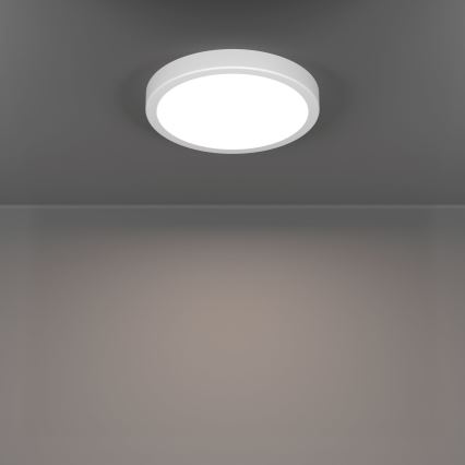 Eglo - Plafonieră LED pentru baie, 11,5 W, 230 V, 2700/4000/6500 K, Ø 21,1 cm, IP44, albă
