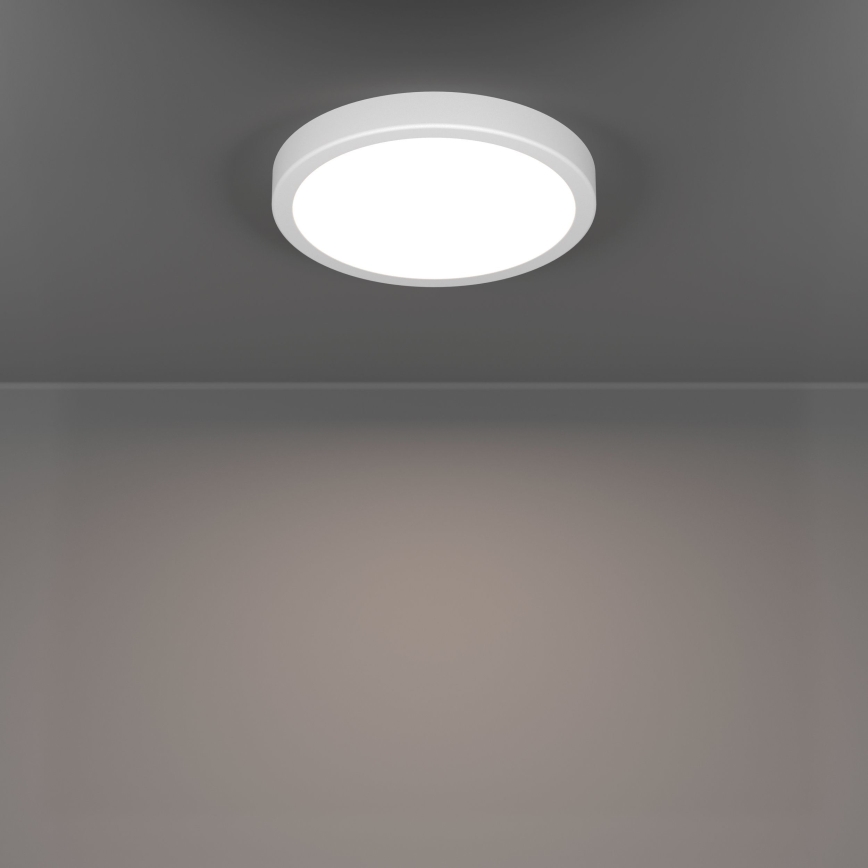 Eglo - Plafonieră LED pentru baie, 11,5 W, 230 V, 2700/4000/6500 K, Ø 21,1 cm, IP44, albă