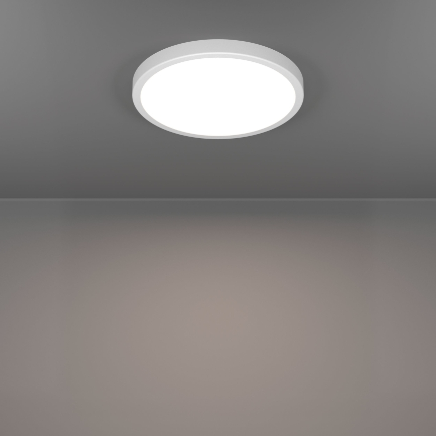 Eglo - Plafonieră LED pentru baie, 14,2 W, 230 V, 2700/4000/6500 K, Ø 27,8 cm, IP44, alb