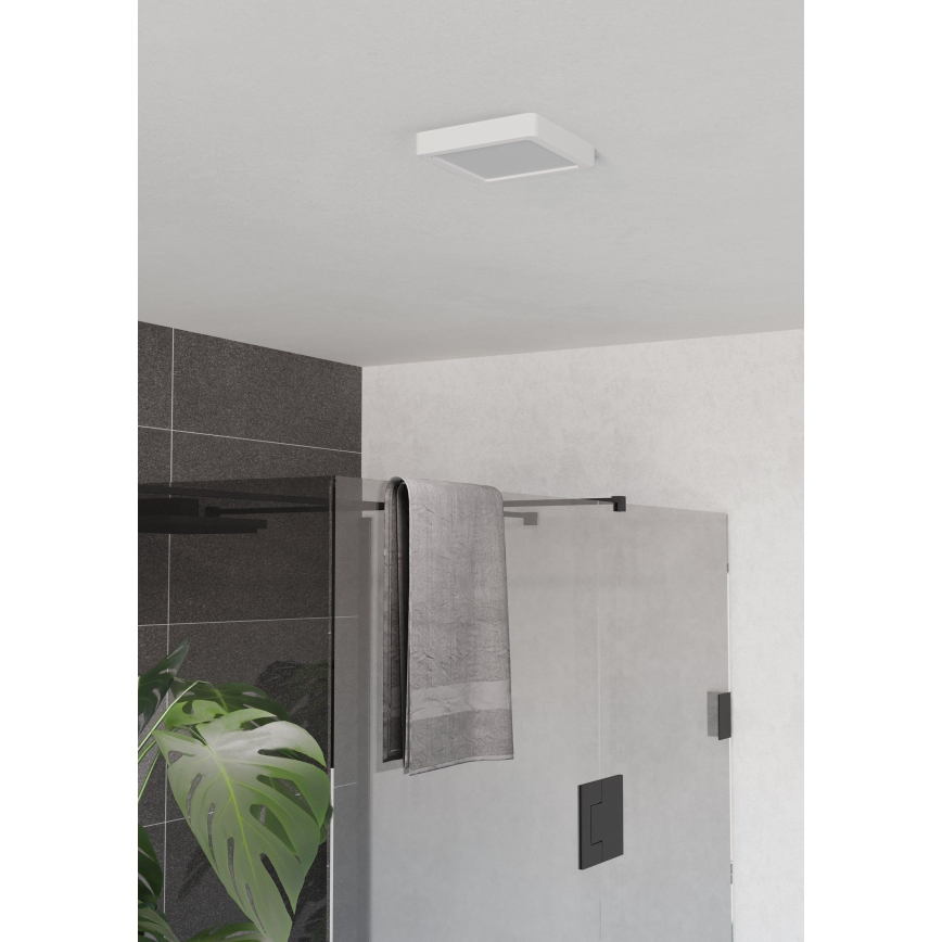 Eglo - Plafonieră LED pentru baie LED/7W/230V 2700/4000/6500K 15x15 cm IP44 alb